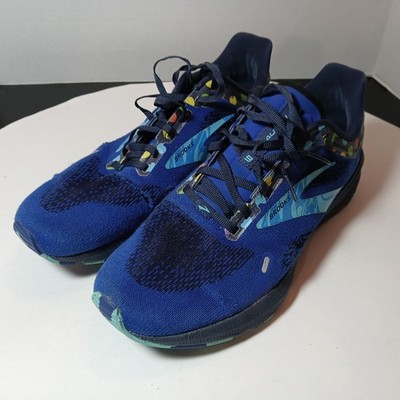 Brooks Mens Sz 9.5 Bowl O Brooks Launch 9 Running Shoes Blue Cereal 1103861D462