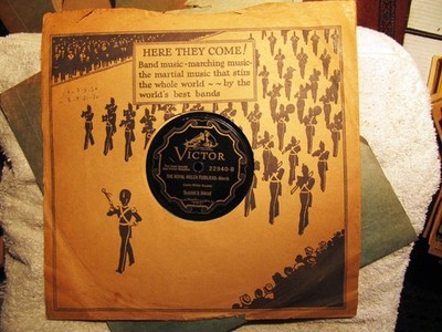 Last Rec' 1930 SOUSA's BAND Royal Welsh Fusiliers HANDS ACROSS THE SEA 22940.
