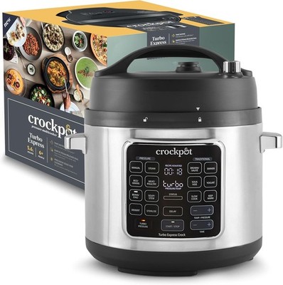 Crockpot Turbo Express Multikocher Schnellkochtopf  14-in-1, 5,6L (CSC062X)