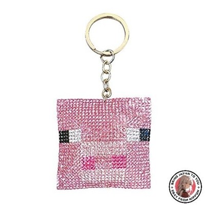 K Company Minecraft Sparkly Keychain Pig MCT-KK-BU