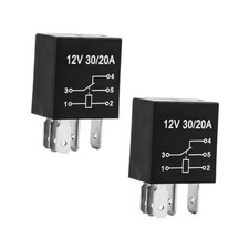 2PCS 30A Car Starter Relay, 12V 5 Pin Heavy Duty Multi-Purpose Vehicle 12V-5