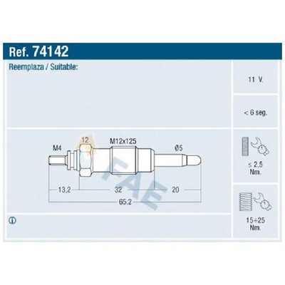 5x Glühkerze für Lancia Kappa 838 24261908