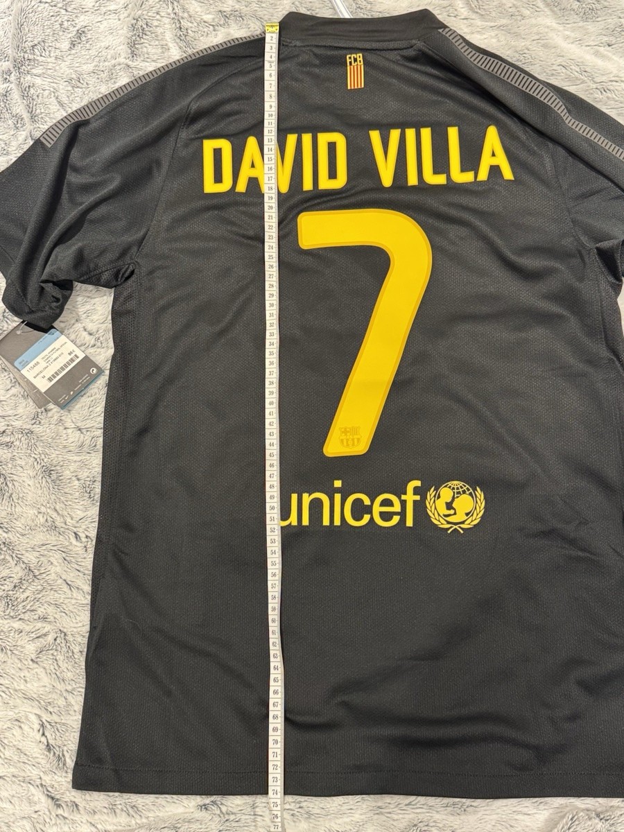 【正規品・美品】バルセロナ 11-12 VILLA #7 M オーセンティック 11/12 Nike FC Barcelona Away Jersey Size M Original David Villa 7