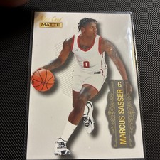 2022-23 Wild Card Matte Draft - Marcus Sasser #MB-56 White (RC)
