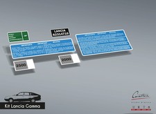 LANCIA RANGE 2000 and 2500 SEDAN AND COUPE STICKER KIT - 6 stickers