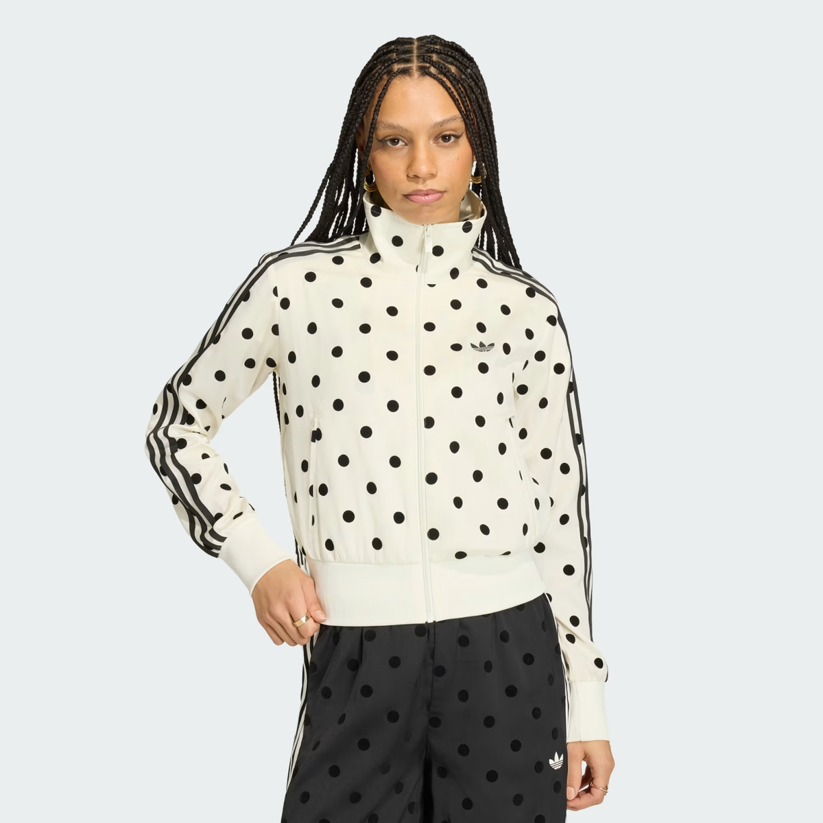 adidas Originals Women's Satin Polka Dot Track Top KV1165 | eBay
