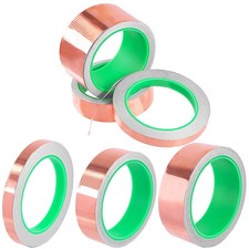 3 Rolls Copper Tape with Conductive Adhesive, 3 Sizes Double-Sided Copper Foi...