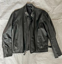 Men's Black Leather Biker's Jacket