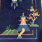 Circa 1920s ANTIQUE ART DECO CHINESE Pagoda NICHOLS RUG Wall Art — photo 5