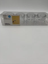 4pk Bubble Glass Taper / Tealight Candle Holder Clear - Room Essentials, NEW