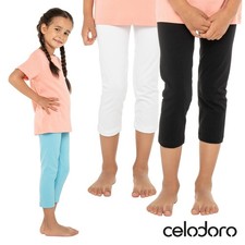 Celodoro Kinder Leggings (3/4 Capri) Stretch-...