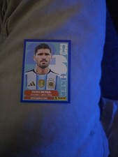 Rodrigo De Paul 2026 Panini World Cup Blue Border Sticker