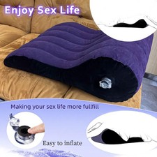 Inflatable Sex Pillow Toughage Sofa Bed Wedge Cushion Love Position Aid Couples