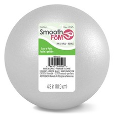 FloraCraft M Ball 4 3 Inch White Functional Smoothf Craft Supply Standard