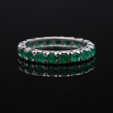 Memory Vintage Ring 1,20 ct. Smaragd 750 Gold 18 Karat Deta Schmuck