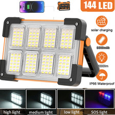 144LED Solar Construction Spotlight LED Spotlight Solar Work light 3500W