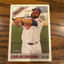 2021 Topps Carlos Santana 448 Heritage Hi Series