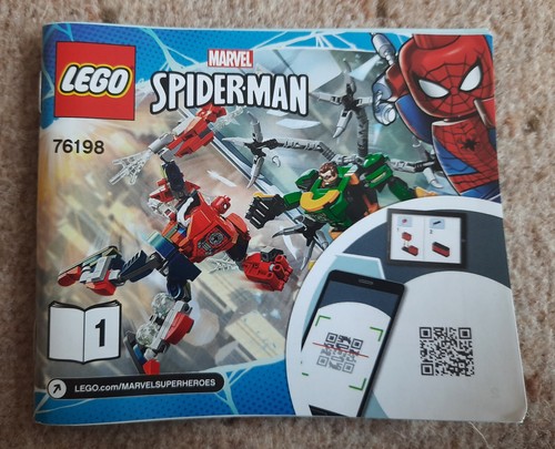 Lego Marvel - Set 76198 Spiderman & Dr Octopus Mech Battle complete pre-owned - Picture 3 of 11
