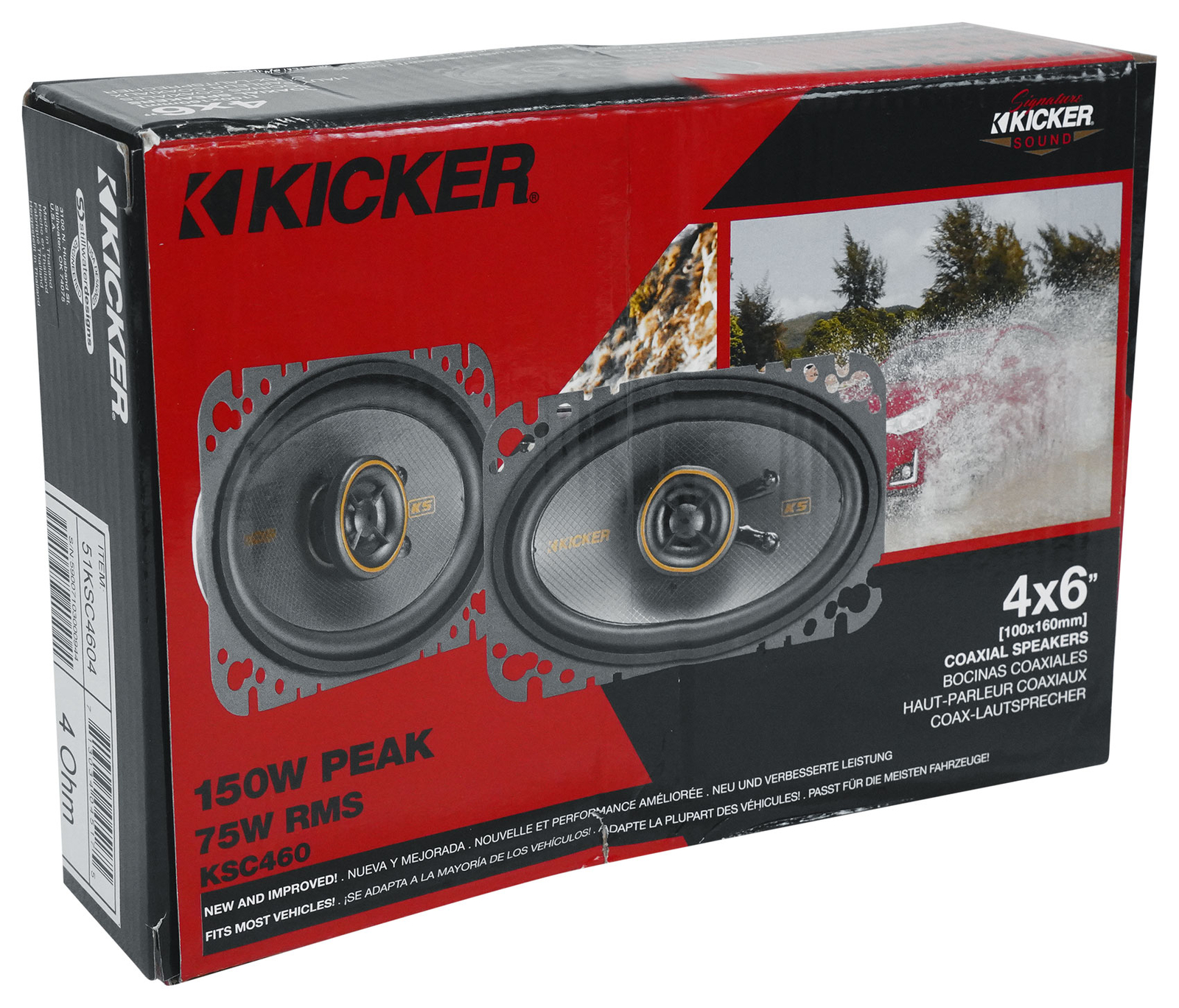 4 Автомобильные аудиодинамики Kicker 51KSC4604 4x6 75 Вт RMS KSC4604 KSC460