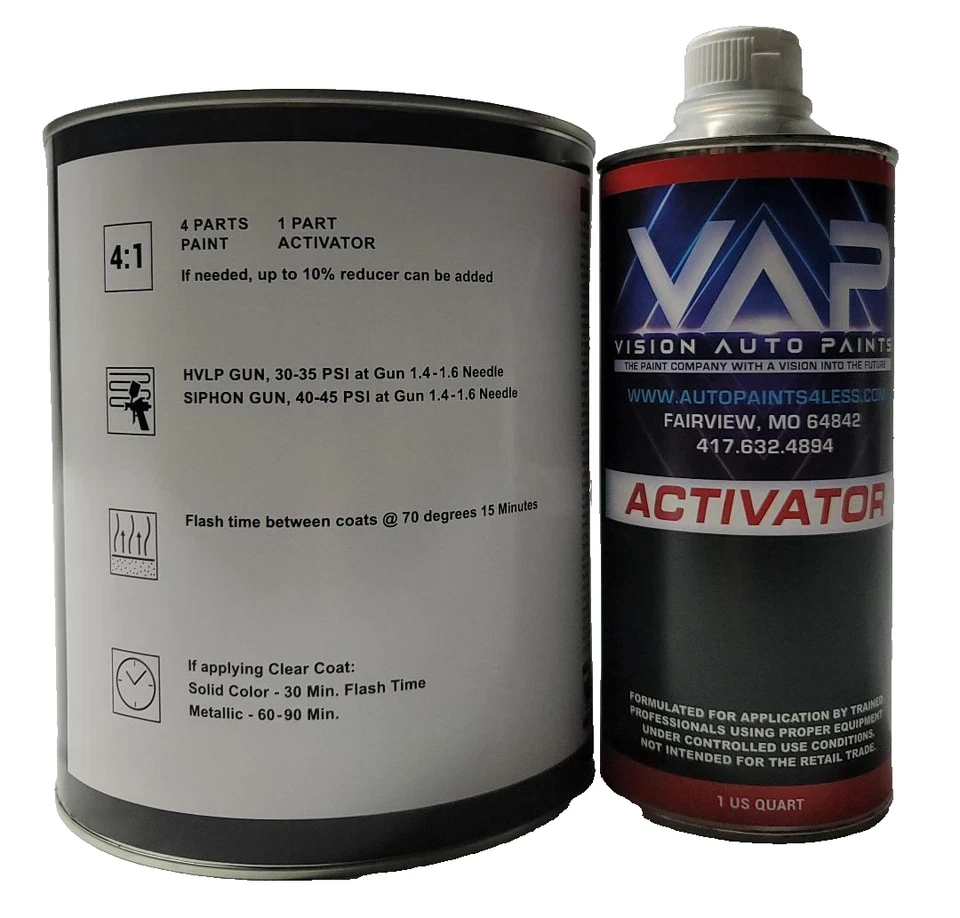 # POL - 1311 Kit de galones de pintura esmaltada de uretano blanco brillante puro de una sola etapa Foto 3 de 4