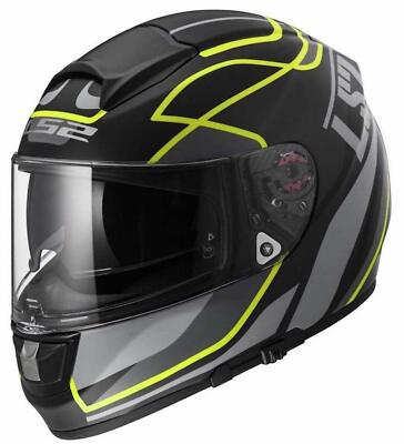 LS2 HELMET 103972653XL FF397 VECTOR FT2 VANTAGE MATTE BLACK YELLOW XL