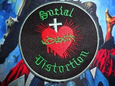 Social Distortion Shape Patch Rock Punk Bad Religion Rancid 666