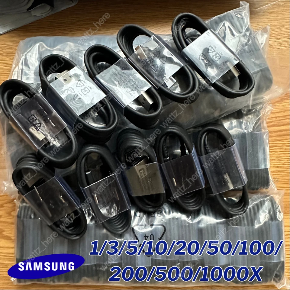 For Samsung Galaxy S24 S23 S22 S21 S20 S10 S9 Fast Charger 4FT Type-C Cable Lot - Image 2 of 4