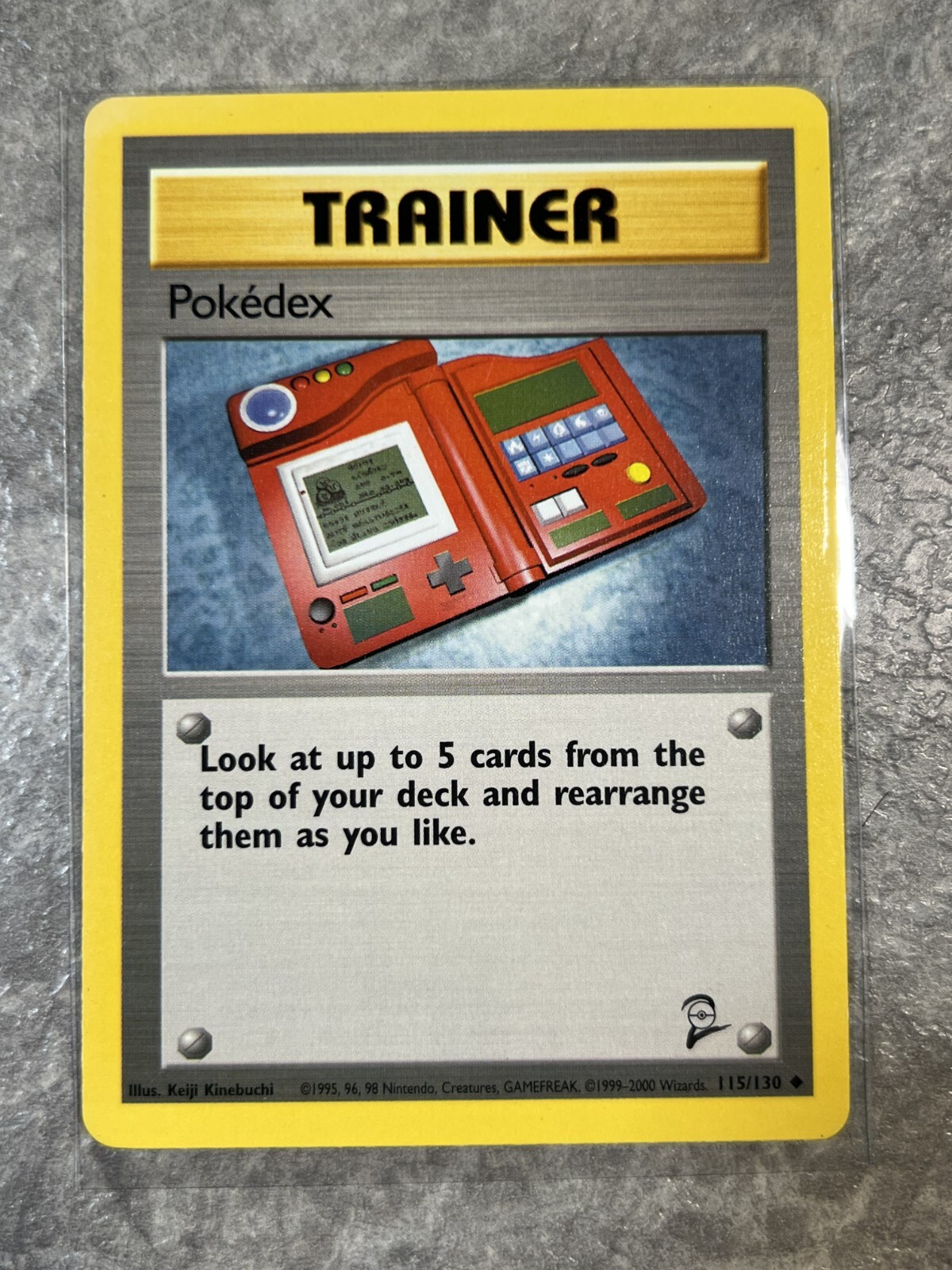 Pokedex 115/130 Pokemon TCG Trainer Vintage Base Set 2 Regular (Light Play) 2