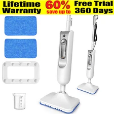10 in 1 Electrical Steam Mop 1500W Handheld Upright Floor Carpet Steamer Cleaner