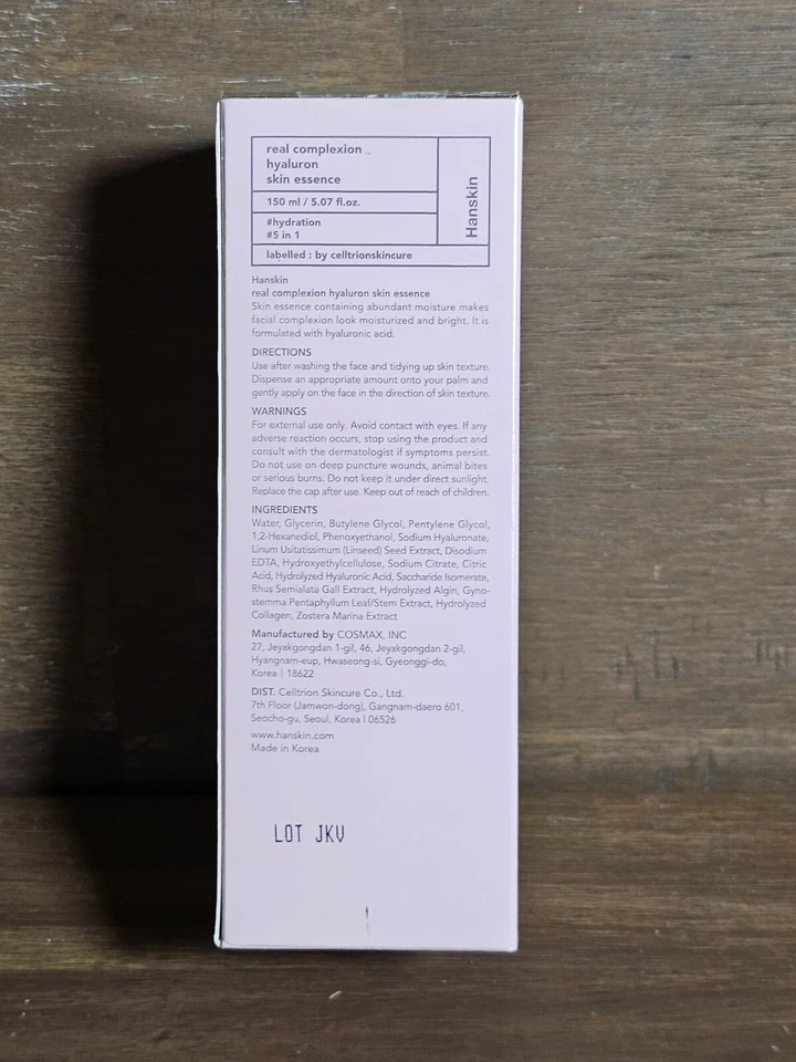 Hanskin Real Complexion HYALURON SKIN ESSENTIAL 5 en 1 solución 5,07 oz nuevo en caja Foto 2 de 2