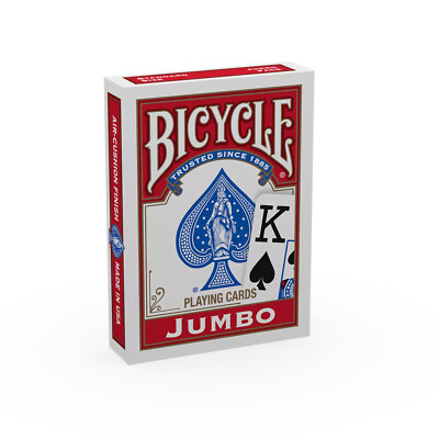 Bicycle Kartendeck Rider Jumbo Index rot Kartenspiel Spielkarten Pokerkarten