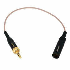 3.5mm Locking Plug to Mini-XLR Male TA5M 5pin Cable For Microphone bodypack DPA