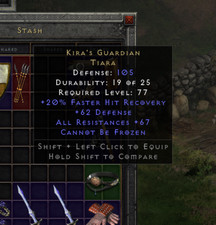 Kira's Guardian Tiara / Diablo 2 Resurrected / PC / Non-Ladder Softcore