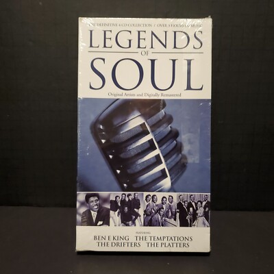 rare LEGENDS SOUL 4 CD Definitive Collection Tempations Drifters Platters SEALED