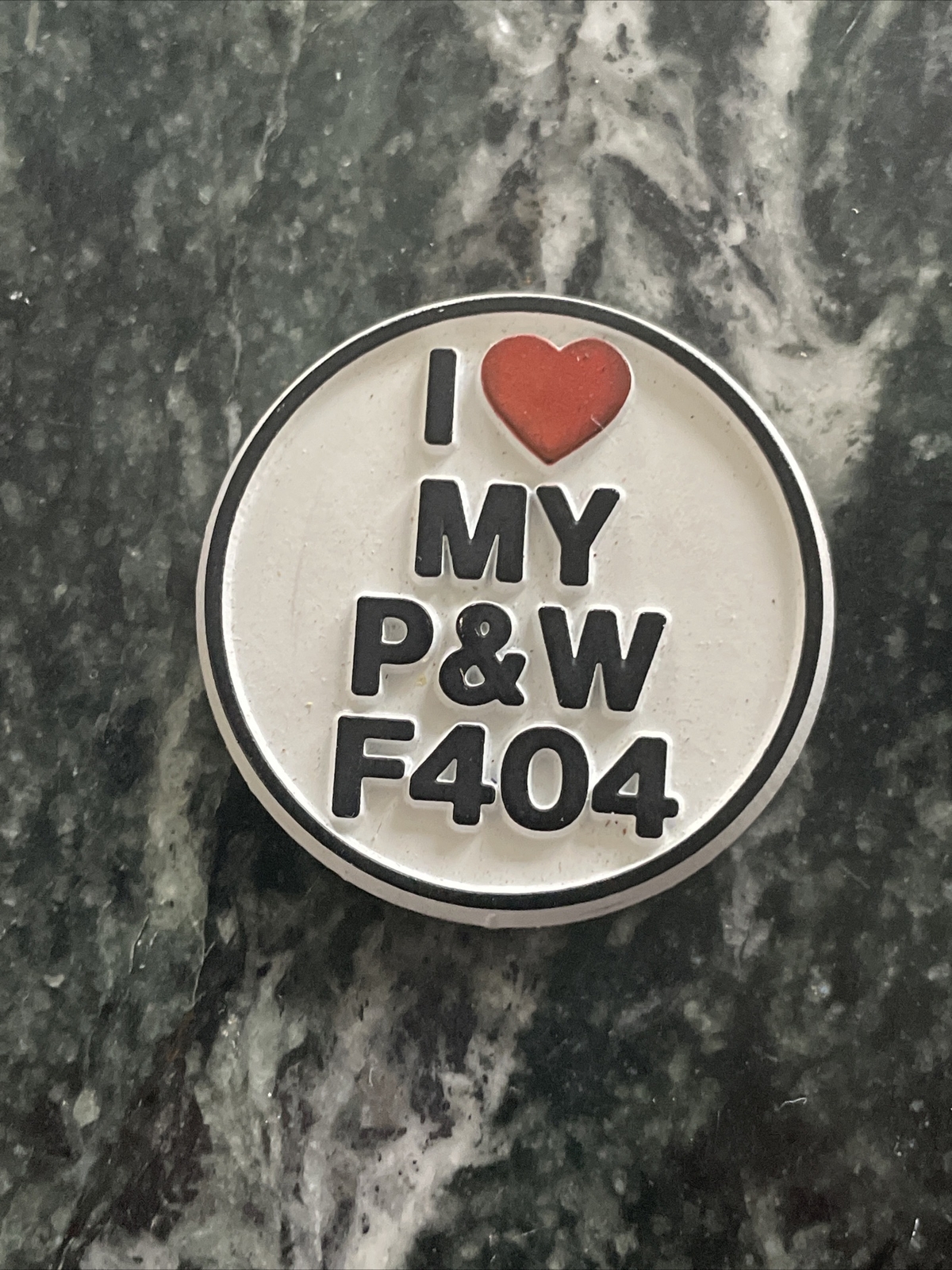 Vtg Fridge MAGNET PRATT & WHITNEY JET ENGINES Logo 80s Unused F404