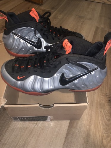 silver and red foamposites