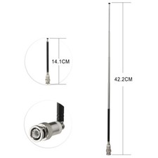 Telescopic Antennas Replacement BNC Male Plug for Portable Radio Scanner VHF UHF