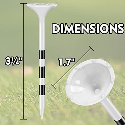 Kamitty Golf Tees Plastic Unbreakable Golf Tees 3 1/4 Pack of 50 with Big Cup - Picture 5 of 7