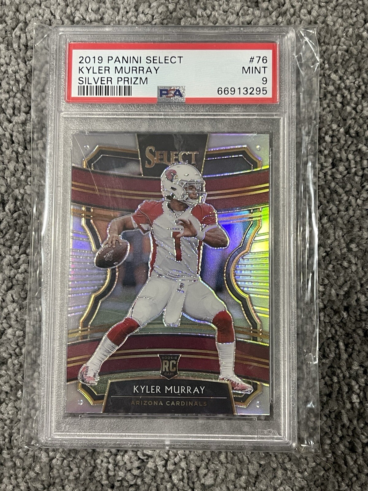 2019 Panini Select Concourse #76 Silver Prizm RC KYLER MURRAY PSA 9 MINT