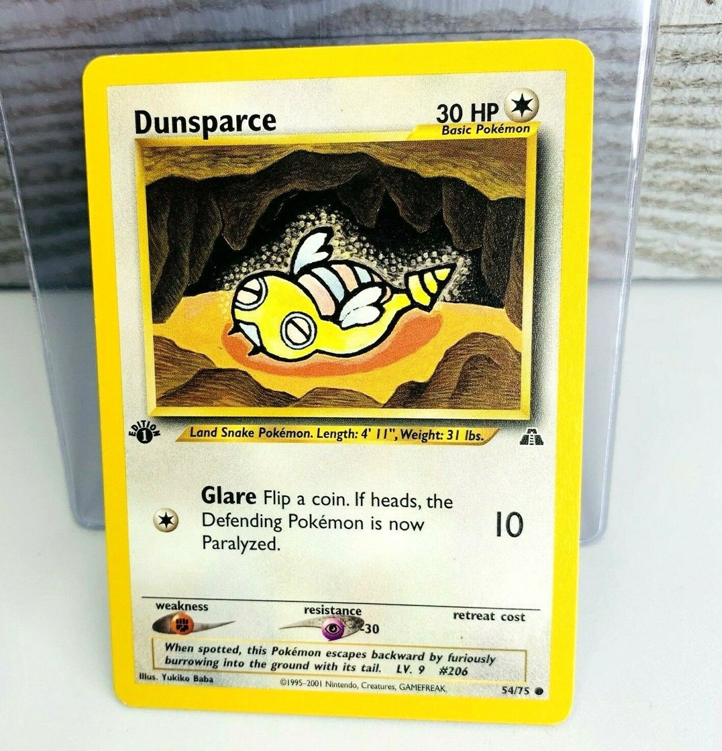 Dunsparce 54/75 Neo Discovery 1st Edition Pokemon Card EX