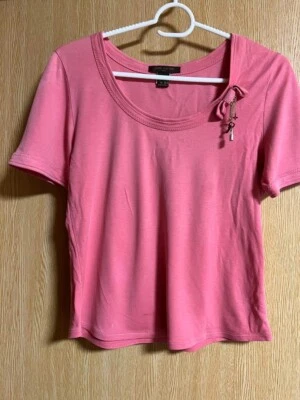 Louis Vuitton Charm Cadenas Clé T-Shirt Femme Rose Taille S - Photo 1/4
