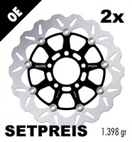 Bremsscheibe Set Galfer 2X DF323CW Wave® Schwimmend Vorne 310X5Mm FüR Suzuki