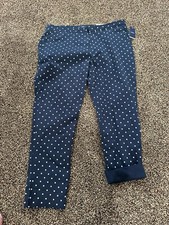 Izod 16 Blue Polkadot Pants New Cotton 147