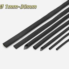 Heat Resistant Sleeving Cable Wire Black High Temperature Metre 600°C Ø 1mm-30mm