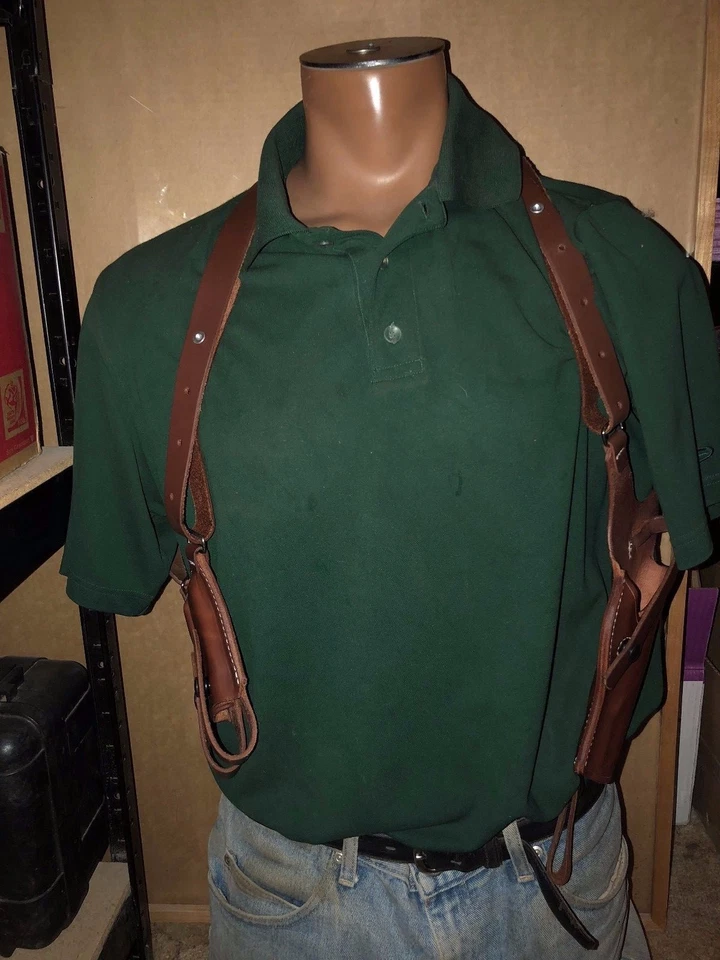 FITS Colt Kimber 45 Model 1911 Shoulder Holster & Magazine Pouch 2XL 3XL - Image 2 of 4