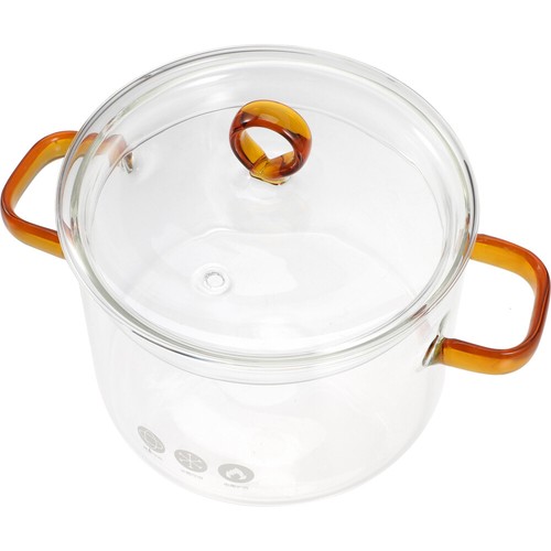 Kitchen Glass Stew Pot Kitchen Cookware Soup Cooking Pot with Lid Home Stew Pot - Bild 2 von 17