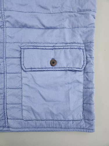 Peter Millar Greenwich Vest Men Medium Blue Garment Dyed Quilted Jacket NEW $230 - Picture 5 of 15