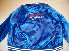 NOS * NEW* Vintage Chevrolet Heartbeat of America Satin Jacket  KIDS SIZE 14-16