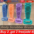 Silicone Exfoliating Back Strap Scrub Shower Body Scrubber Brushs for Wash Clean