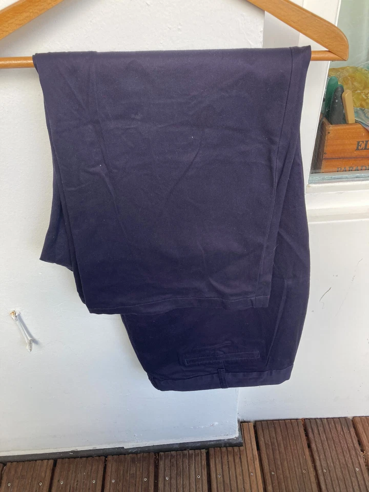 Lands End Twill Hose super bequem straight leg dunkelblau GR.58 NEU - Bild 2 von 4